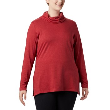Columbia Ženske Majice S Kapuljačom - Canyon Point Cowl Neck Plus Size Crvene | PJWB-91324